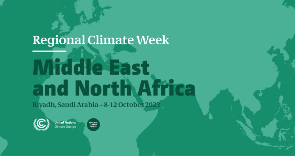 Flyer of the MENA Climate Week