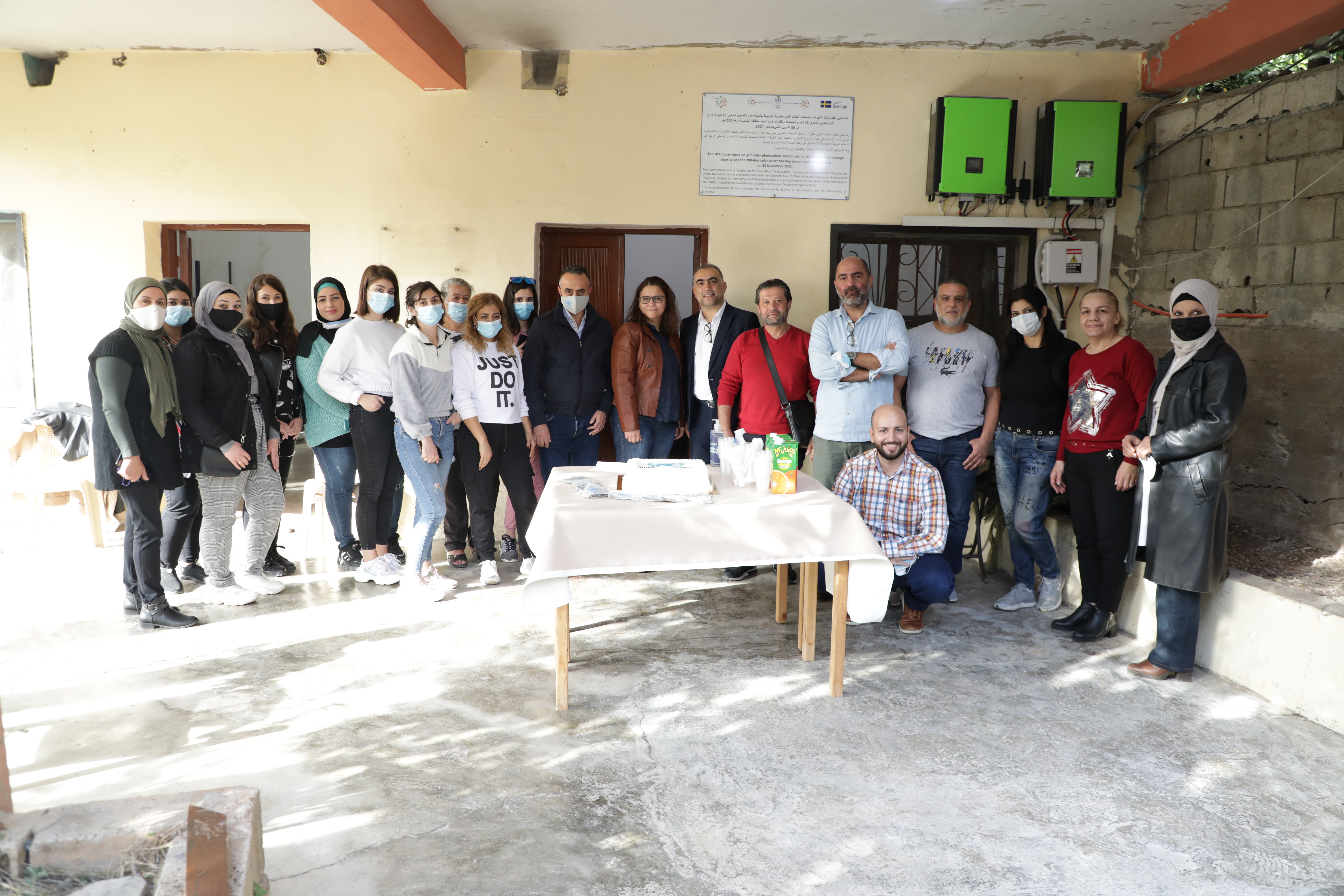 Group photo at Chaqdouf, Akkar Lebanon