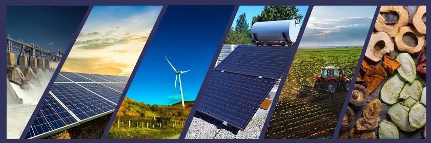 Various types of renewable energy applications