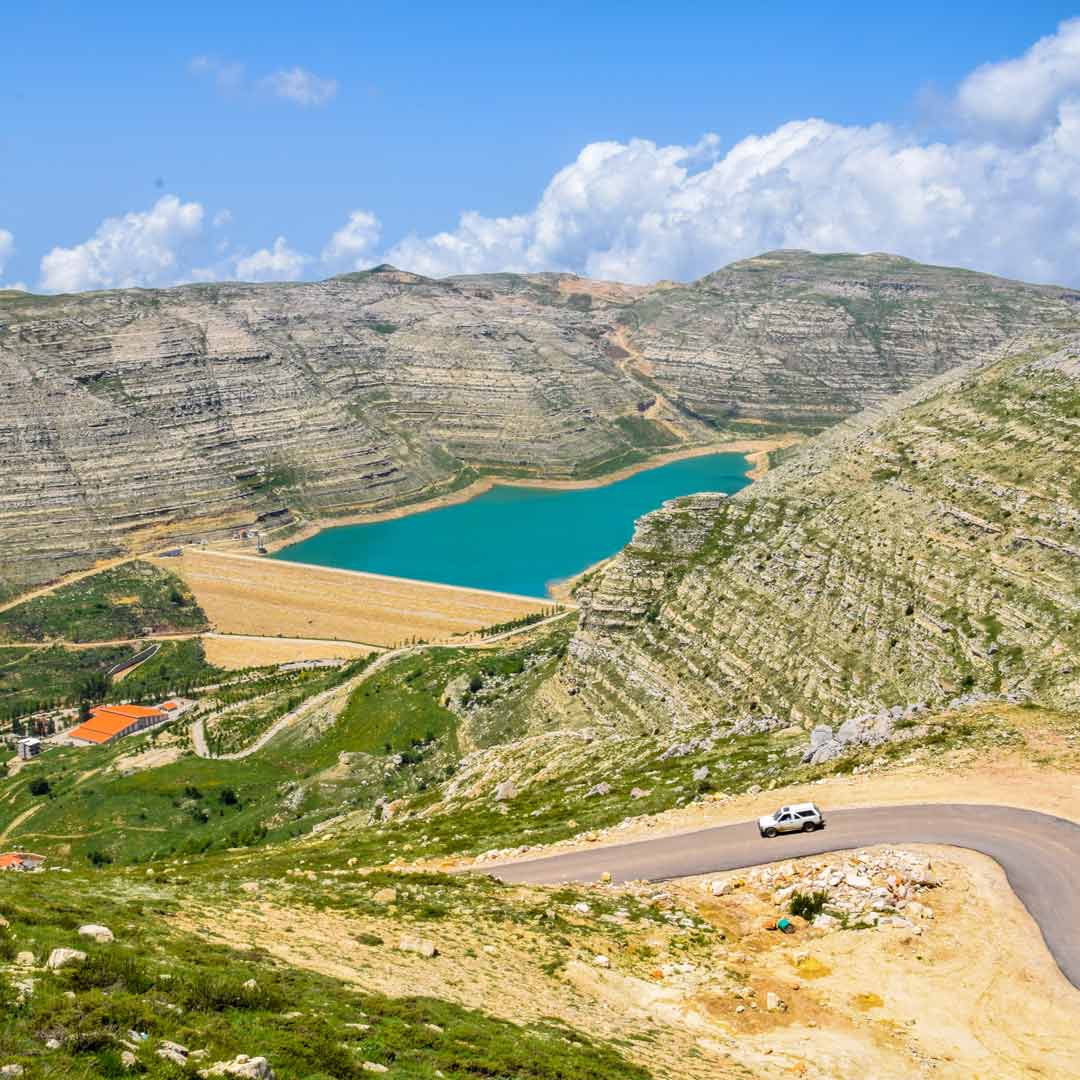 Water reservoir near Faraya, Lebanon. Photo: iStock