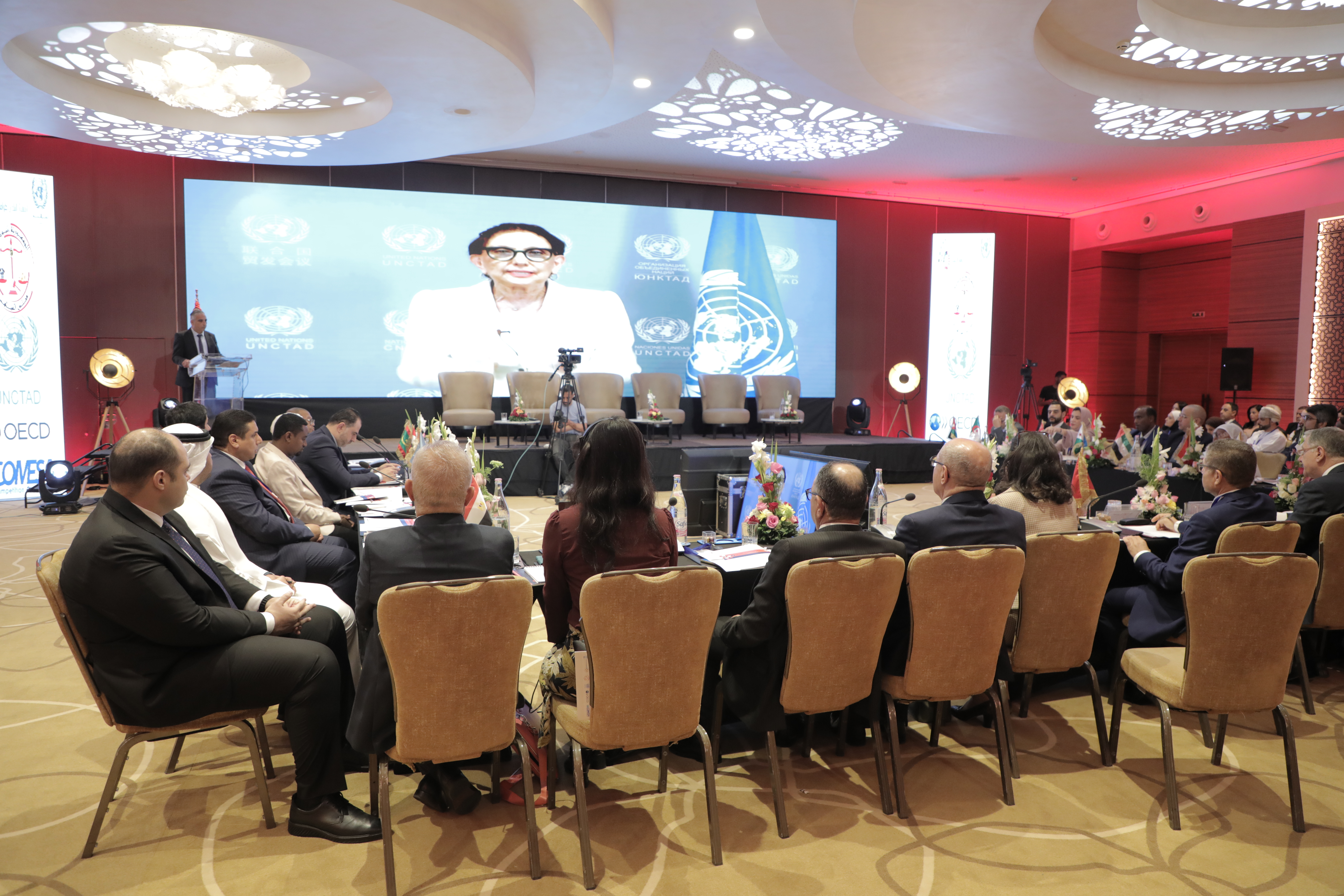 Photo from the opening of the Arab Competition Forum