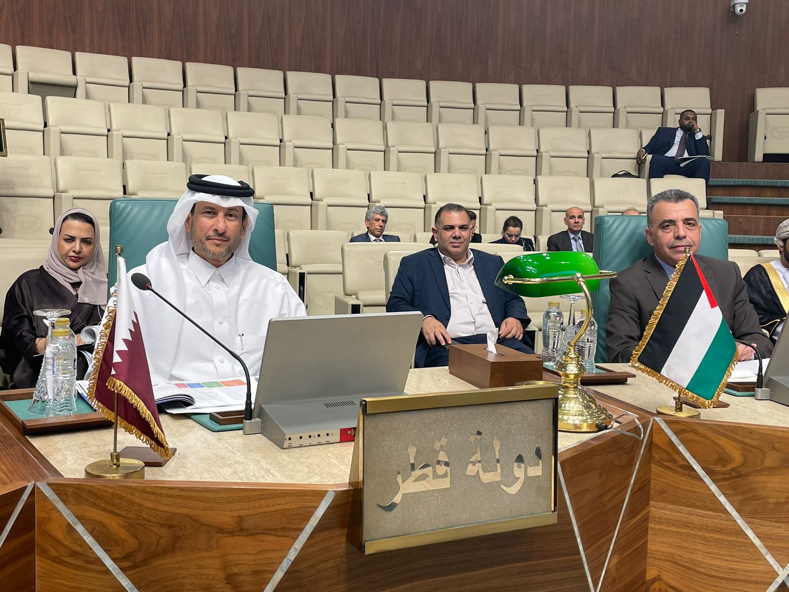 Qatar and Palestine Delegations