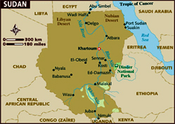 Map of Sudan