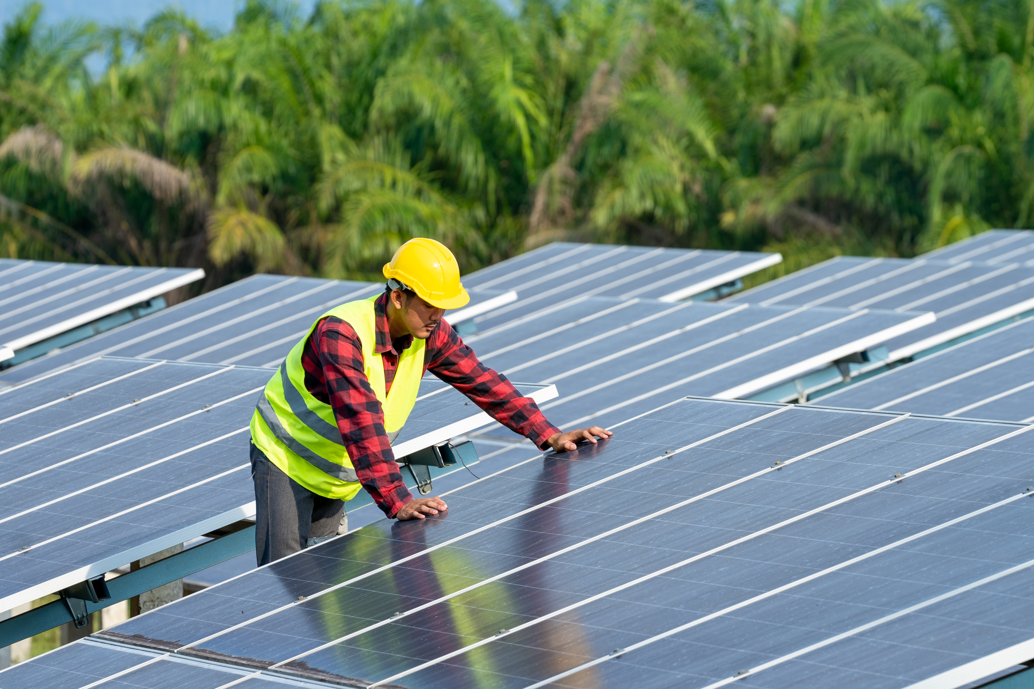 A nan fixing solar pannels