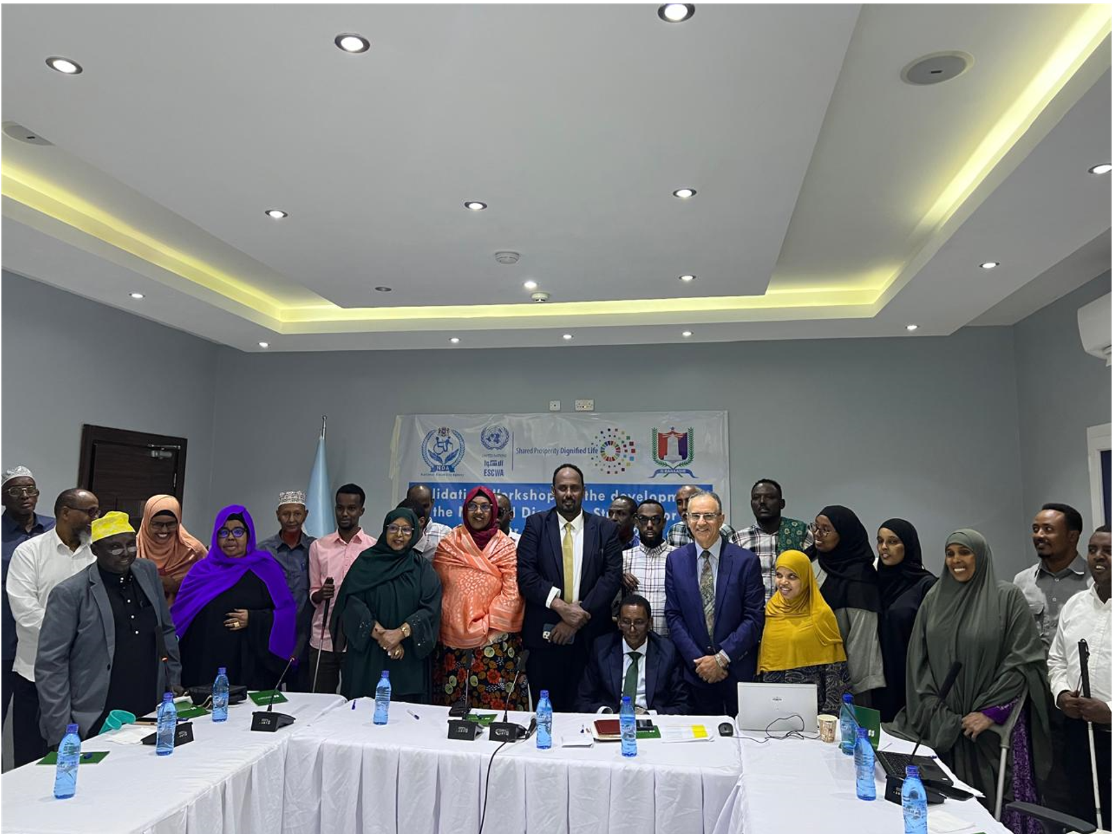 Group photo from the Developing a national disability strategy in Somalia event