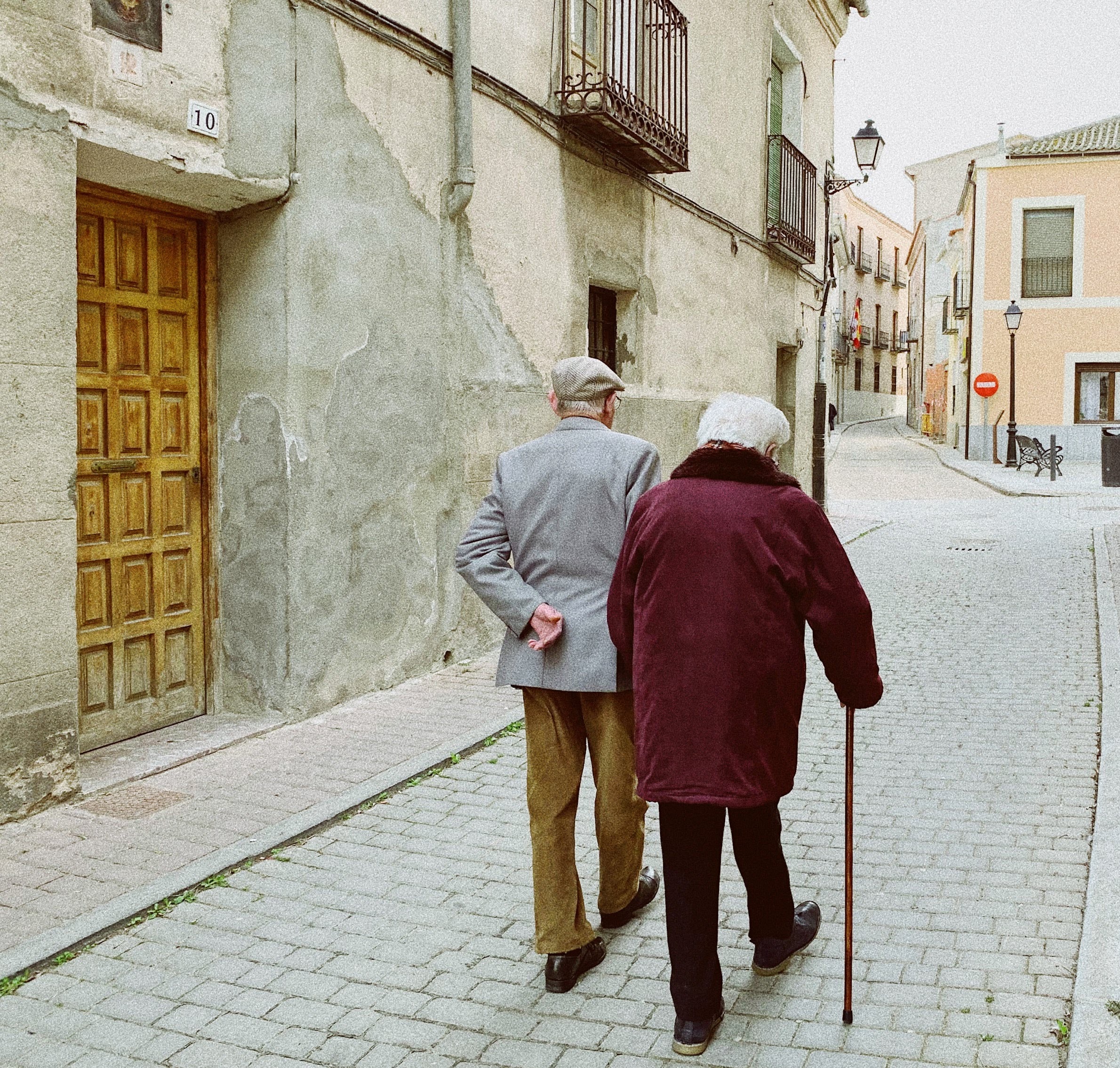 Older persons walking