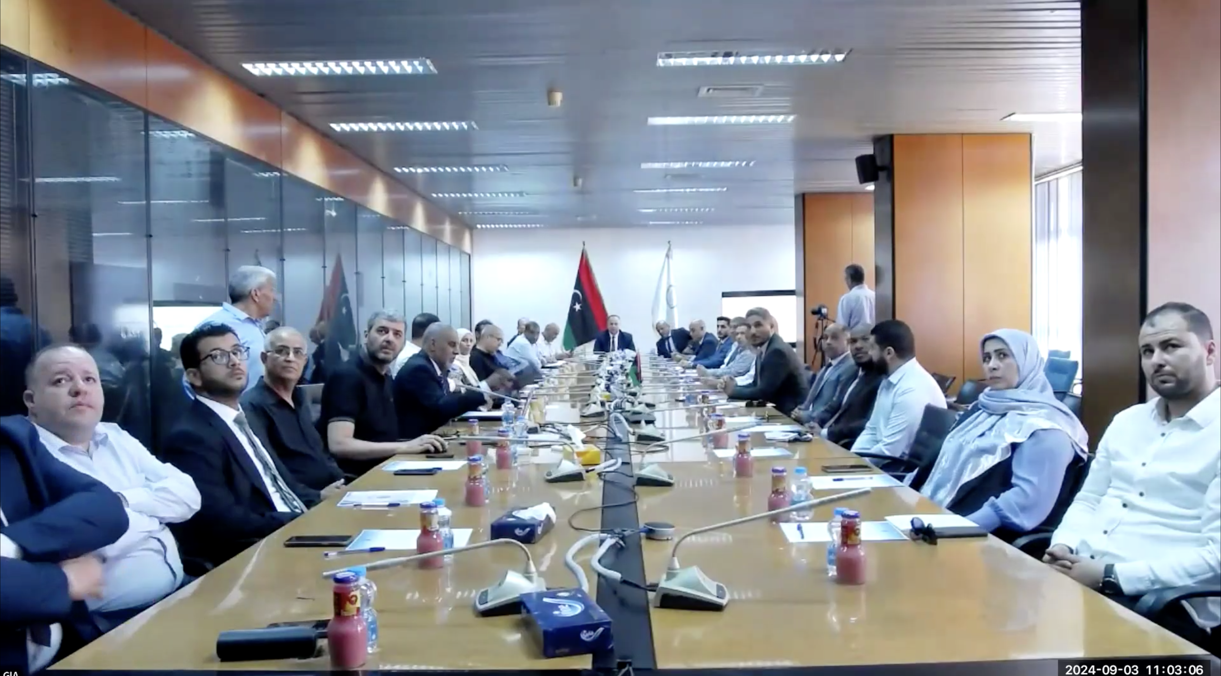 Participants in the webinar on the digital development agenda in Libya