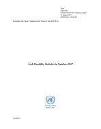 Arab Disability Statistics in Numbers 2017 cover