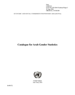 Catalogue for Arab Gender Statistics cover