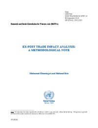 EX-POST TRADE IMPACT ANALYSIS: A METHODOLOGICAL NOTE