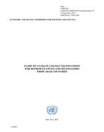 Guide on climate change negotiations for representatives and negotiators from Arab countries cover