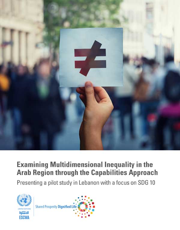 Examining multidimensional inequality in the Arab region through a capabilities lens: Presenting a pilot study in Lebanon with a focus on SDG 10 cover