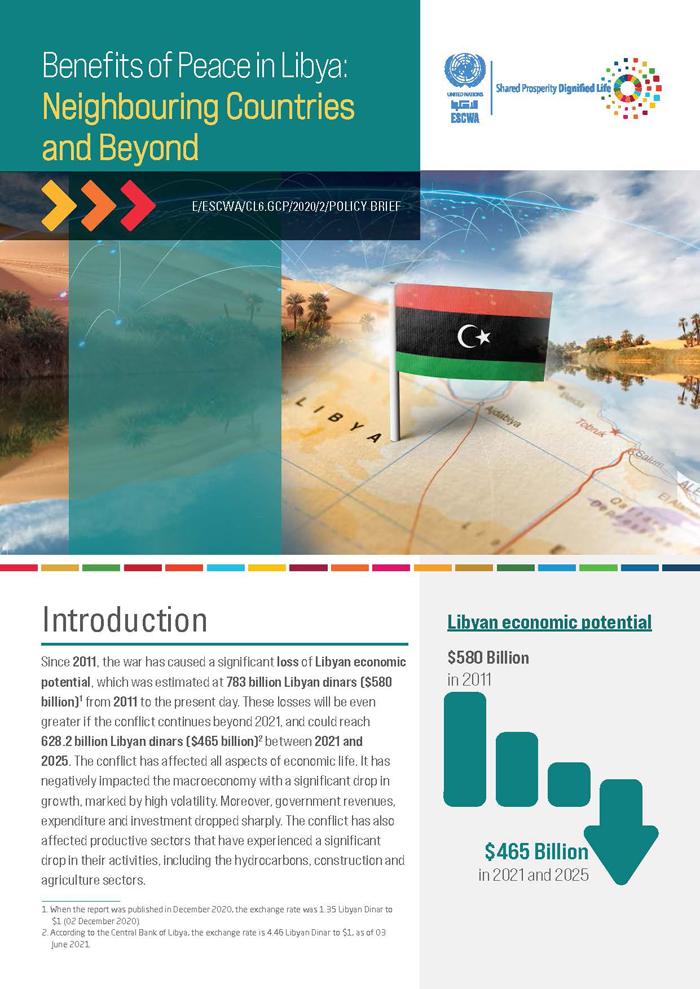 Benefits of Peace in Libya: Neighbouring Countries and Beyond