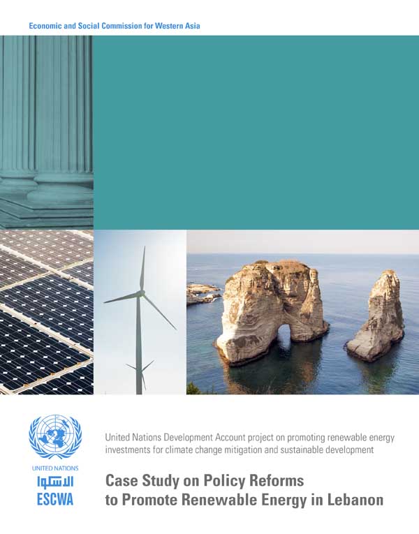 Case study on policy reforms to promote renewable energy in Lebanon cover