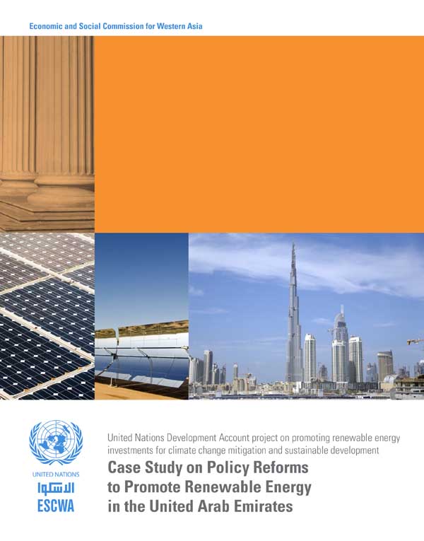 Case Study on Policy Reforms to Promote Renewable Energy in the United Arab Emirates cover