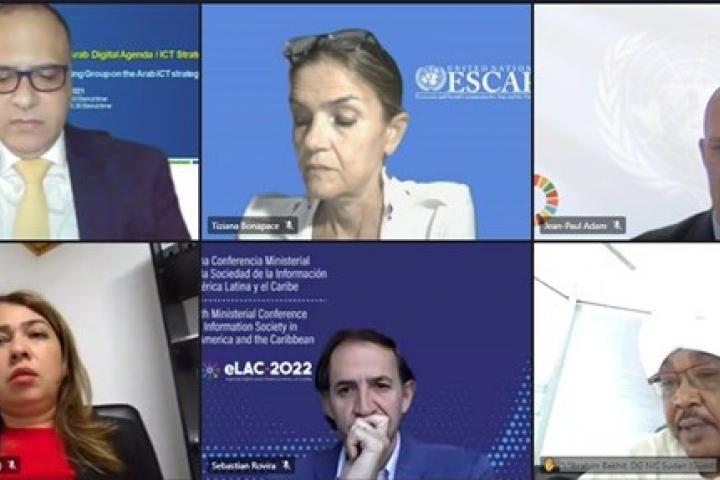 Screenshot of webinar showing participants