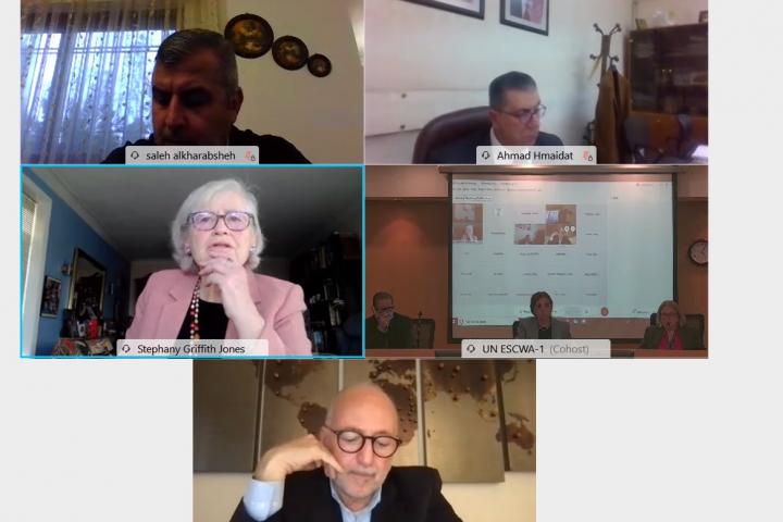 Snapshot of webinar showing key speakers