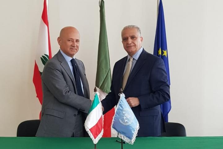 ESCWA ES with Italian Ambassador