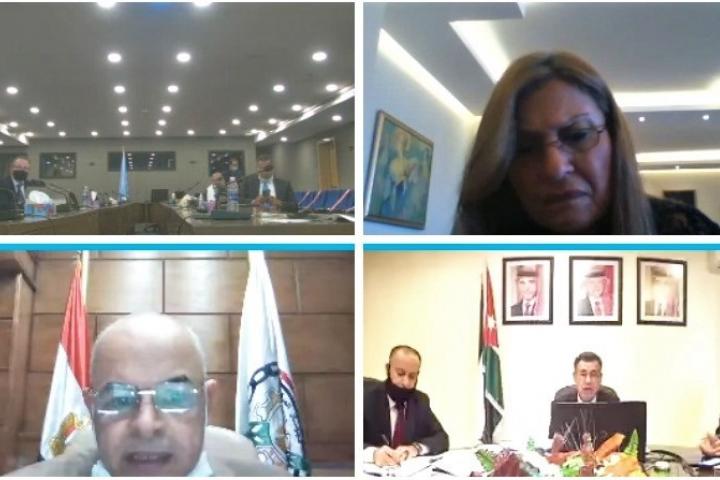 screenshot from the online meeting showcasing some of the conferees