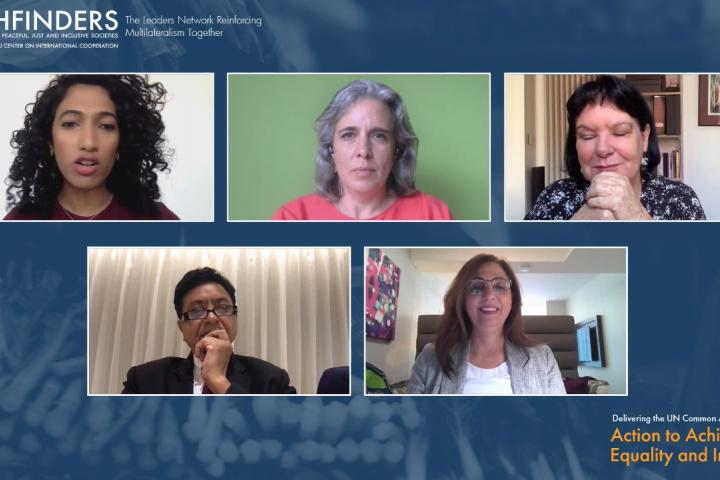 ESCWA Executive Secretary Rola Dashti joining several world leaders, global champions and experts in a virtual event