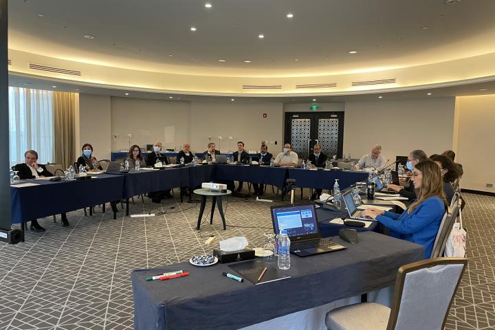 Participants sitting in the meeting