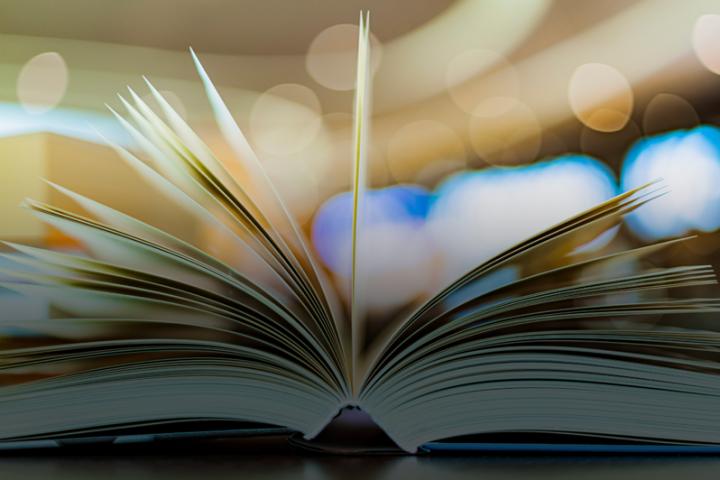 Abstract image of an open book