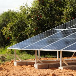 Lampost with solar panel. Photo: iStock